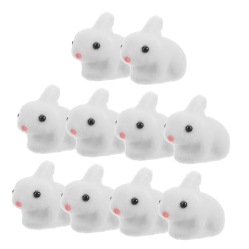 GOOHOCHY 10 Stück Entzückende Mini Kaninchenfiguren Mikro Landschaftsdekoration Moosgarten Miniaturen Mini Tierstatue Niedliche Häschenfigur GOOHOCHY 10 Stück Entzückende Mini Kaninchenfiguren Mikro Landschaftsdekoration Moosgarten Miniaturen Mini Tierstatue Niedliche Häschenfigur von GOOHOCHY