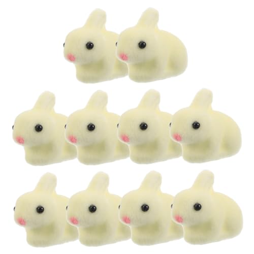 GOOHOCHY 10 Stück Entzückende Mini Kaninchenfiguren Mikro Landschaftsdekoration Moosgarten Miniaturen Mini Tierstatue Niedliche Häschenfigur GOOHOCHY 10 Stück Entzückende Mini Kaninchenfiguren Mikro Landschaftsdekoration Moosgarten Miniaturen Mini Tierstatue Niedliche Häschenfigur von GOOHOCHY
