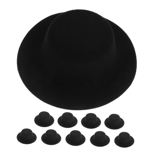 GOOHOCHY 10 Stück Teiliges Mini Bowler Hüte Schwarz Leichte DIY Hüte für Haustiere und Puppen Kompakte Kleine Top Hats für Kreative Bastelprojekte Festliche Weihnachts und Partydekorationen GOOHOCHY 10 Stück Teiliges Mini Bowler Hüte Schwarz Leichte DIY Hüte für Haustiere und Puppen Kompakte Kleine Top Hats für Kreative Bastelprojekte Festliche Weihnachts und Partydekorationen von GOOHOCHY