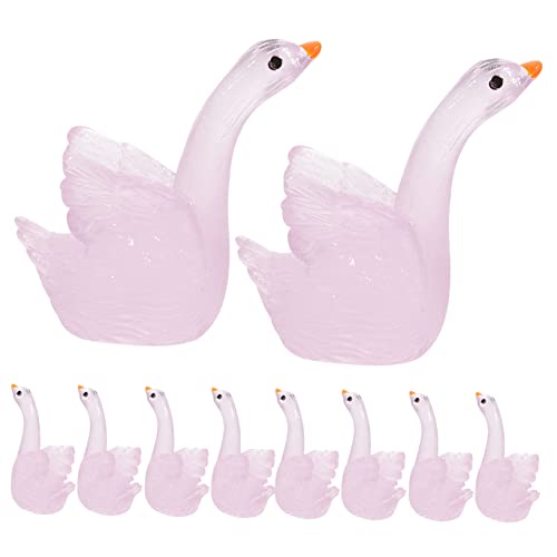 GOOHOCHY 10St leuchtende Schwanenverzierung Mini-Dinge Gartenfrosch Hühnerdekor Schwanengartenminiatur Bausatz Fee makramee Outdoor outdoordeko Mini-Schwan aus Kunstharz Mini-Harztiere Rosa GOOHOCHY 10St leuchtende Schwanenverzierung Mini-Dinge Gartenfrosch Hühnerdekor Schwanengartenminiatur Bausatz Fee makramee Outdoor outdoordeko Mini-Schwan aus Kunstharz Mini-Harztiere Rosa von GOOHOCHY