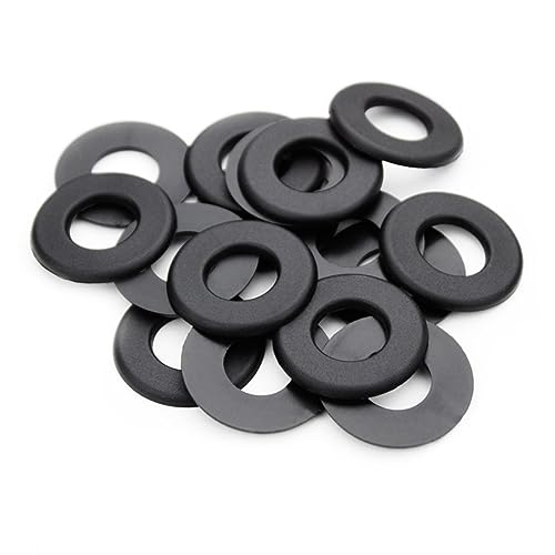 GOOHOCHY 16 Stück Schwarz PVC Unterlegscheiben für Tischfußballtische Langlebige Ersatzteile für Kickerzubehör Schützen Stangenlager und Stoßfänger von GOOHOCHY