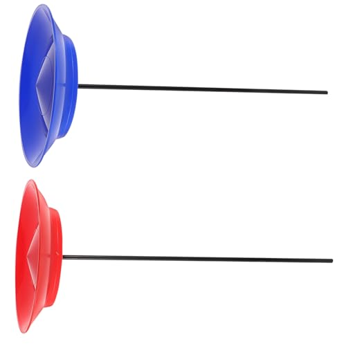 GOOHOCHY 2 Sätze Jonglierplatten mit Stäben Geschicklichkeitsspielzeug für Erwachsene für Jonglierübungen und Aufführungen Teilig Rot und Blau GOOHOCHY 2 Sätze Jonglierplatten mit Stäben Geschicklichkeitsspielzeug für Erwachsene für Jonglierübungen und Aufführungen Teilig Rot und Blau von GOOHOCHY