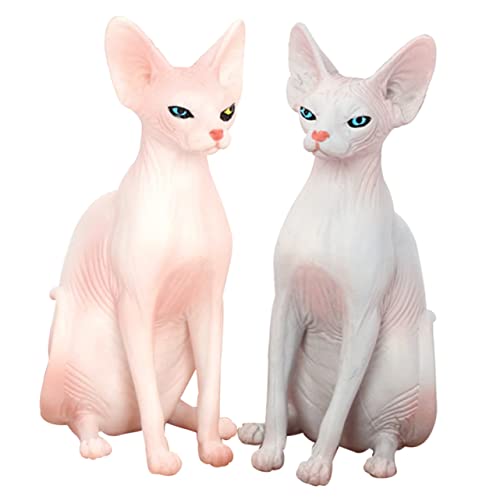 GOOHOCHY 2 Stück Katzenfiguren für hühner geburtstagsmitgebsl Kinderpädagogisches Tiermodell Cartoon-Kätzchen-Handwerk lebensechte Katzenfigur Kätzchenfigur PVC GOOHOCHY 2 Stück Katzenfiguren für hühner geburtstagsmitgebsl Kinderpädagogisches Tiermodell Cartoon-Kätzchen-Handwerk lebensechte Katzenfigur Kätzchenfigur PVC von GOOHOCHY