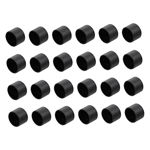 GOOHOCHY 24 Stücke Foosball Machine Zubehör Tisch Fußball Maschine Füße Mützen (schwarz) von GOOHOCHY