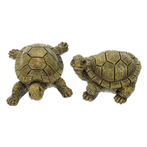 GOOHOCHY 2Stücke Simulation Schildkröte Figur Aus Harz Realistische Für Miniaturgarten Aquarium Hochwertige Handgefertigte Schildkrötenmodelle Für Kreative GOOHOCHY 2Stücke Simulation Schildkröte Figur Aus Harz Realistische Für Miniaturgarten Aquarium Hochwertige Handgefertigte Schildkrötenmodelle Für Kreative von GOOHOCHY