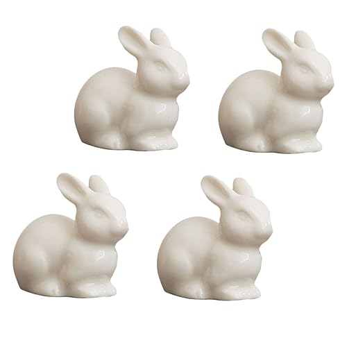 GOOHOCHY 4 Stück Keramik-Kaninchen Miniaturhase Für Garten Mikro-landschafts-zubehör Dekoration Für Topfpflanzen Oder Garten GOOHOCHY 4 Stück Keramik-Kaninchen Miniaturhase Für Garten Mikro-landschafts-zubehör Dekoration Für Topfpflanzen Oder Garten von GOOHOCHY