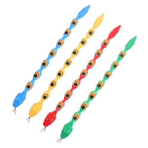 GOOHOCHY 4 Stück Teiliges Bunte Wackelschlangen mit Beweglichen Gelenken Realistische Schlangenfigur für Garten Dekoration und Lustige Streiche Geeignet für Gemeinsames und GOOHOCHY 4 Stück Teiliges Bunte Wackelschlangen mit Beweglichen Gelenken Realistische Schlangenfigur für Garten Dekoration und Lustige Streiche Geeignet für Gemeinsames und von GOOHOCHY