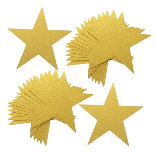 GOOHOCHY 48 Stück Teiliges Papierstern Ausschnitt für Klassenzimmer Dekorationen Glitzernde Bastelpapiere für Kreative Diy Projekte für Pinnwände und Künstlerischen Ausdruck von GOOHOCHY