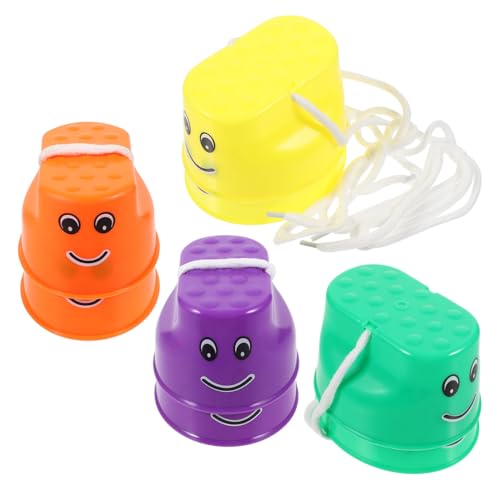 GOOHOCHY 4Paare Plastikstelzen für Balancierbecher für Outdoor Aktivitäten Fördert Motorische Fähigkeiten und Gleichgewicht GOOHOCHY 4Paare Plastikstelzen für Balancierbecher für Outdoor Aktivitäten Fördert Motorische Fähigkeiten und Gleichgewicht von GOOHOCHY