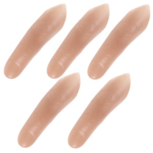 GOOHOCHY 5 Stück Täuschend Echte Abgetrennte Finger für Tricks Theateraufführungen und Partystreiche Simulation Requisiten für Rollenspiele und Cosplay GOOHOCHY 5 Stück Täuschend Echte Abgetrennte Finger für Tricks Theateraufführungen und Partystreiche Simulation Requisiten für Rollenspiele und Cosplay von GOOHOCHY
