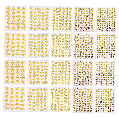 GOOHOCHY 50 Blatt Belohnungsaufkleber Goldene Fünf Punkte Sterne Selbstklebend Abziehbar Für Kindergarten Schule Basteln Dekoration Jungen Mädchen GOOHOCHY 50 Blatt Belohnungsaufkleber Goldene Fünf Punkte Sterne Selbstklebend Abziehbar Für Kindergarten Schule Basteln Dekoration Jungen Mädchen von GOOHOCHY