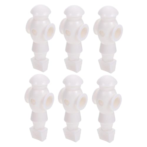 GOOHOCHY 6 Stück Desktop Fußballspieler Figuren Teiliges Leichte Tischfußball Spielzeugfiguren Resin Einfache Installation Kreative Fußballathleten Deko für Tischfußballspiele von GOOHOCHY