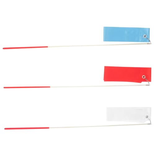 GOOHOCHY 6 Stück Ribbon Dance Requisiten Gymnastik rhythmische Tanzbänder funkeln Schleife Tanzbänder für bandfeile schienbeinschoner Tape Partyband Tanzbänder aufführen Nylon von GOOHOCHY