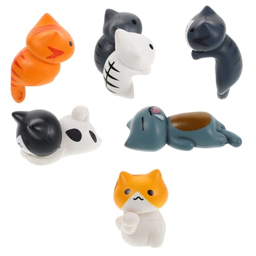 GOOHOCHY 6 Stück Teiliges Auto Dekoration Miniatur Figuren Cartoon Katzen für Armaturenbrett und Schreibtisch Niedliche Auto Zubehör Katzen Thema DIY Landschaftsornamente für Innenraum GOOHOCHY 6 Stück Teiliges Auto Dekoration Miniatur Figuren Cartoon Katzen für Armaturenbrett und Schreibtisch Niedliche Auto Zubehör Katzen Thema DIY Landschaftsornamente für Innenraum von GOOHOCHY