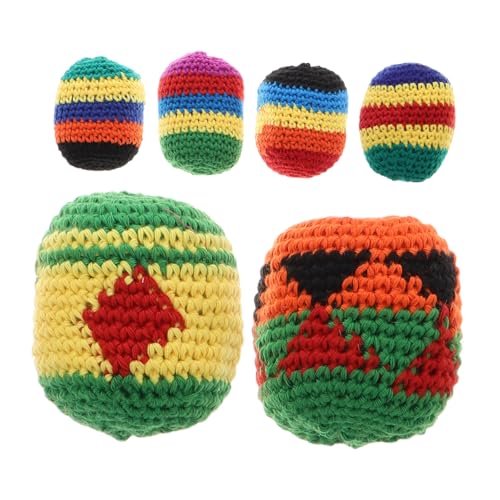GOOHOCHY 6 Stück Teiliges Jonglierbälle aus Wolle Bunte Handgefertigte Spielbälle für Werfen und Jonglieren Spaß und Unterhaltung für Junge Mädchen GOOHOCHY 6 Stück Teiliges Jonglierbälle aus Wolle Bunte Handgefertigte Spielbälle für Werfen und Jonglieren Spaß und Unterhaltung für Junge Mädchen von GOOHOCHY