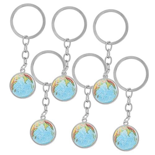GOOHOCHY 6 Stück Teiliges Weltkugel Schlüsselanhänger aus Robustem Farbenfrohes Design Leicht und Kompakt als Kreative und Rucksackanhänger für Geburtstage und Feiern GOOHOCHY 6 Stück Teiliges Weltkugel Schlüsselanhänger aus Robustem Farbenfrohes Design Leicht und Kompakt als Kreative und Rucksackanhänger für Geburtstage und Feiern von GOOHOCHY