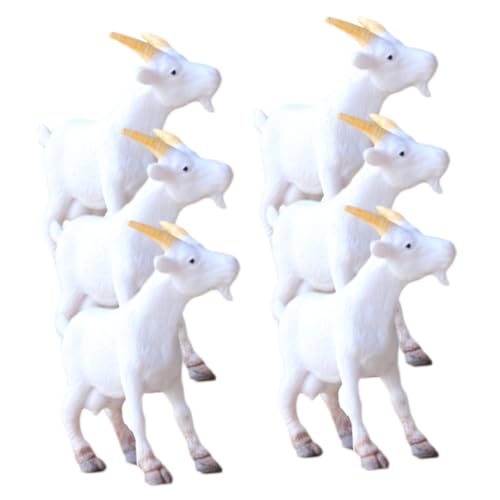 GOOHOCHY 6pcs Realistische PVC Ziege Figur Spielzeug Wohnkultur Ziege Statue Miniatur Ziege Modelle Für Mall GOOHOCHY 6pcs Realistische PVC Ziege Figur Spielzeug Wohnkultur Ziege Statue Miniatur Ziege Modelle Für Mall von GOOHOCHY