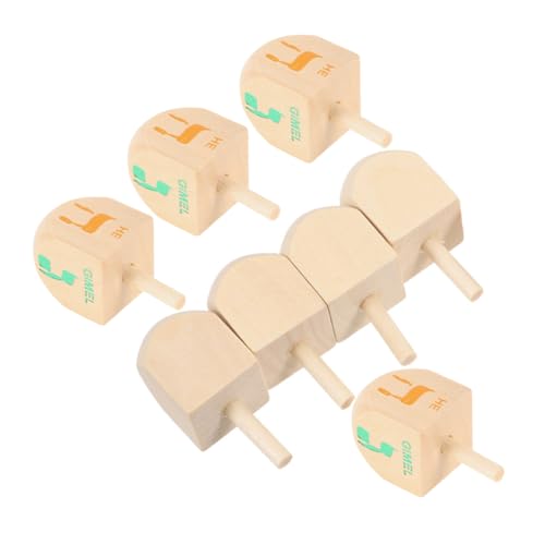 GOOHOCHY 8 Stück Teiliges Holz Dreidel für Hanukkah Spielzeuge für Chanukah Dekorationen und DIY Bastelprojekte Fördert Motorische Fähigkeiten und Familienspaß GOOHOCHY 8 Stück Teiliges Holz Dreidel für Hanukkah Spielzeuge für Chanukah Dekorationen und DIY Bastelprojekte Fördert Motorische Fähigkeiten und Familienspaß von GOOHOCHY