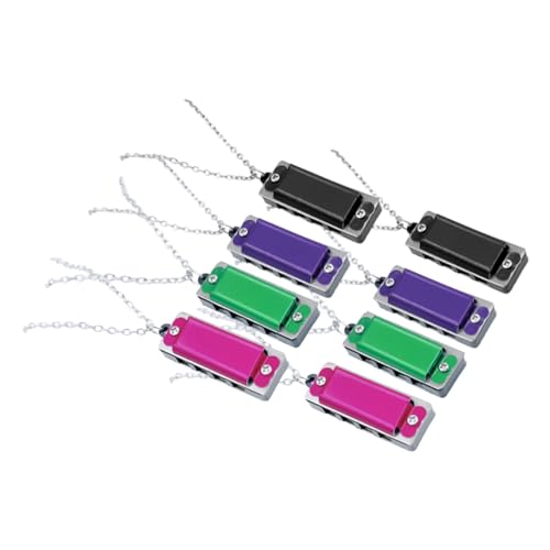 GOOHOCHY 8Stücke Mini Mundharmonika Halskette Design Partygeschenk für Anfänger Tragbares Musikinstrument Auftritte und Musiklernen GOOHOCHY 8Stücke Mini Mundharmonika Halskette Design Partygeschenk für Anfänger Tragbares Musikinstrument Auftritte und Musiklernen von GOOHOCHY