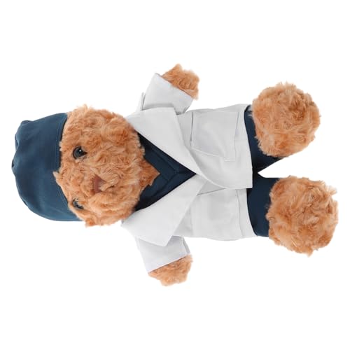 GOOHOCHY Brauner mit Medizinischem Outfit Weiches Plüschtier Arztbär zur Abschlussfeier Dekoratives Schlafzimmer Kuscheltier für Mediziner und Sammler GOOHOCHY Brauner mit Medizinischem Outfit Weiches Plüschtier Arztbär zur Abschlussfeier Dekoratives Schlafzimmer Kuscheltier für Mediziner und Sammler von GOOHOCHY