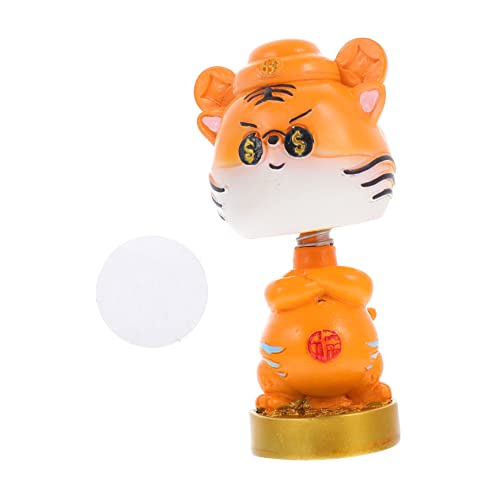 GOOHOCHY Dekorative Tigerpuppe Aus Kunstharz Cartoon-tigerornament Auto-Innenraum-Ornament Schreibtischdeko GOOHOCHY Dekorative Tigerpuppe Aus Kunstharz Cartoon-tigerornament Auto-Innenraum-Ornament Schreibtischdeko von GOOHOCHY