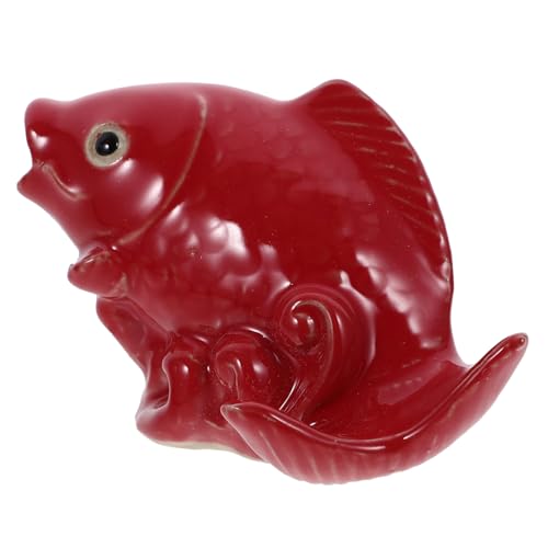GOOHOCHY Keramik-karpfenstatue Für Garten Ornament Glatte Karpfenfigur Wassersprühversorgung Für Draußen GOOHOCHY Keramik-karpfenstatue Für Garten Ornament Glatte Karpfenfigur Wassersprühversorgung Für Draußen von GOOHOCHY