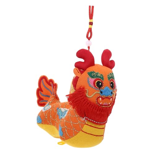GOOHOCHY Hängende Plüschdrache Puppe Autoschmuck Chinesisches Neujahr Süßes Stofftier Für Dekoration Und Wiederverwendbar Und Langlebig von GOOHOCHY