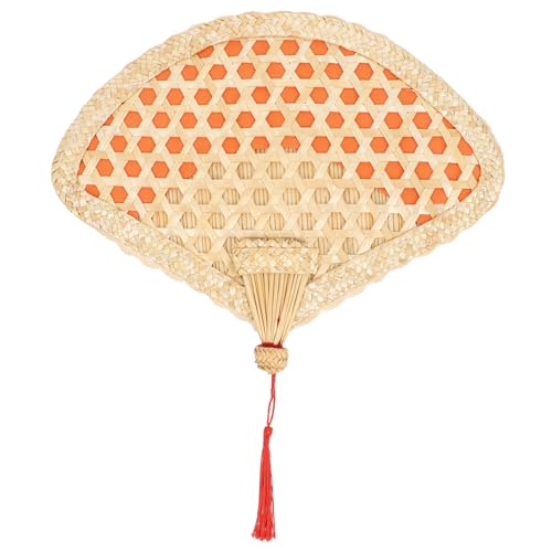 GOOHOCHY Handgefertigter Fächer Sommerlicher Handventilator Woven Fan für Erwachsene Dekorative Wandkunst für Wohnräume Schlafzimmer und Küchen Accessoire für Stilvolle Kühlung von GOOHOCHY