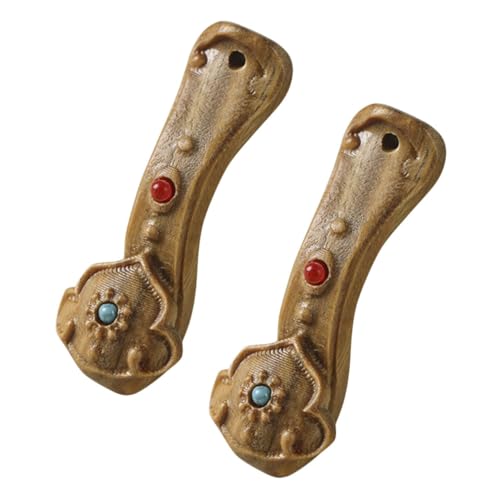 GOOHOCHY Holz Schlüsselanhänger Charms 2 Stück Chinesische Ornament Für Tasche Holz Dekorationen Retro Charme GOOHOCHY Holz Schlüsselanhänger Charms 2 Stück Chinesische Ornament Für Tasche Holz Dekorationen Retro Charme von GOOHOCHY