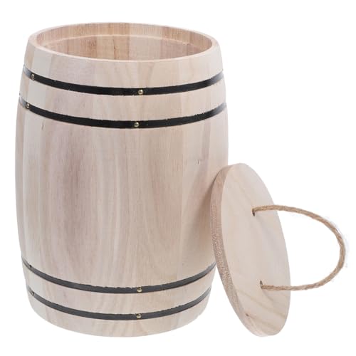 GOOHOCHY Holzfass Stiftehalter Dekorativer Schreibtisch Organizer Aus Massivem Für Stifte Bürobedarf Und Kleine Gegenstände Holzfarbe Praktischer Stiftecontainer Für Kaffee Und GOOHOCHY Holzfass Stiftehalter Dekorativer Schreibtisch Organizer Aus Massivem Für Stifte Bürobedarf Und Kleine Gegenstände Holzfarbe Praktischer Stiftecontainer Für Kaffee Und von GOOHOCHY