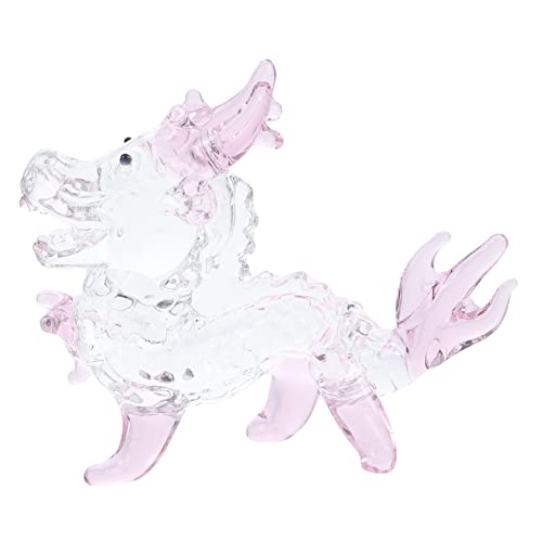 GOOHOCHY Kristallornamente Drache Zappelspielzeug Drache Gartenornamente Mythische Entzückende Drachenfigur Dinosaurier Drachenspielzeug Figuren Dekoration Drache Miniaturfigur Statuette von GOOHOCHY