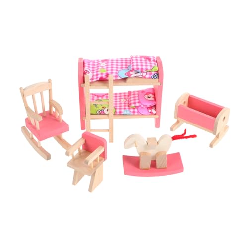 GOOHOCHY Maßstab Miniatur Etagenbett mit Leiter Braun Puppenmöbel für Schlafzimmer Puppenhaus Zubehör Spieldekoration GOOHOCHY Maßstab Miniatur Etagenbett mit Leiter Braun Puppenmöbel für Schlafzimmer Puppenhaus Zubehör Spieldekoration von GOOHOCHY