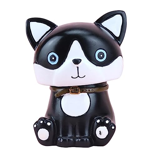 GOOHOCHY Mini-hundefigur Aus Kunstharz Schüttelnde Statue Für Kuchendekoration Zuhause Auto Schmuck Hund Modellierung Schwarz GOOHOCHY Mini-hundefigur Aus Kunstharz Schüttelnde Statue Für Kuchendekoration Zuhause Auto Schmuck Hund Modellierung Schwarz von GOOHOCHY