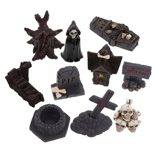 GOOHOCHY Miniatur Halloween Deko 10 Stück Harzfiguren Miniatur Haus Zubehör Gruselige Halloween Dekorationen Für Party GOOHOCHY Miniatur Halloween Deko 10 Stück Harzfiguren Miniatur Haus Zubehör Gruselige Halloween Dekorationen Für Party von GOOHOCHY