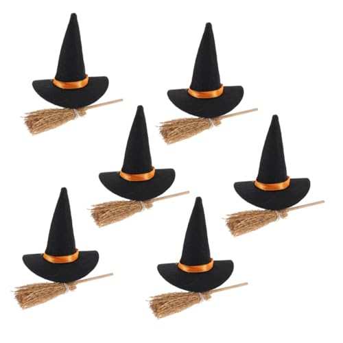 GOOHOCHY Miniatur Hexenhut und Besen Set Teilig Kreative Halloween Deko für Zuhause Schule und Büro Vielseitige Kleine Zauberer Accessoires für DIY Bastelprojekte und Partydekoration GOOHOCHY Miniatur Hexenhut und Besen Set Teilig Kreative Halloween Deko für Zuhause Schule und Büro Vielseitige Kleine Zauberer Accessoires für DIY Bastelprojekte und Partydekoration von GOOHOCHY