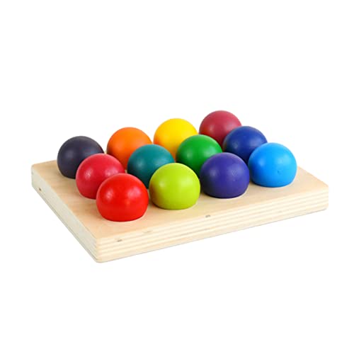 GOOHOCHY Montessori Holzspielzeug Farbensortierspiel Farben Lernspielzeug für Vorschulkinder Holz Sortierbrett Feinmotorik und Farberkennung Pädagogisches Lernspielzeug GOOHOCHY Montessori Holzspielzeug Farbensortierspiel Farben Lernspielzeug für Vorschulkinder Holz Sortierbrett Feinmotorik und Farberkennung Pädagogisches Lernspielzeug von GOOHOCHY