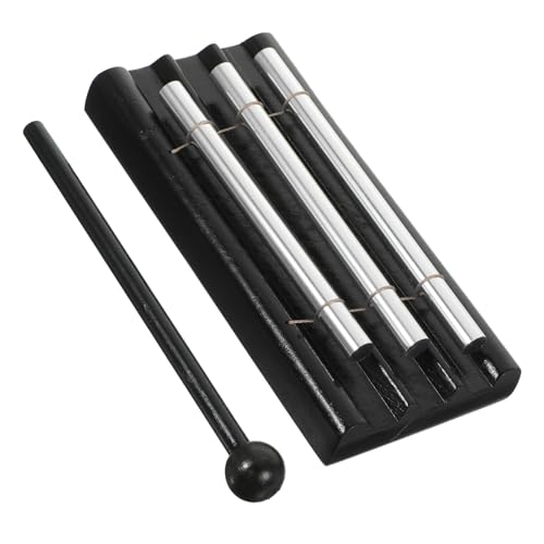 GOOHOCHY Musical Glockenspiel musikinstrumente The Sound Game Klangspiel Percussion Instrumente Yoga-zubehör Schlaginstrumenten-Set für Erwachsene Perkussionsglockenschlägel Holz Black von GOOHOCHY