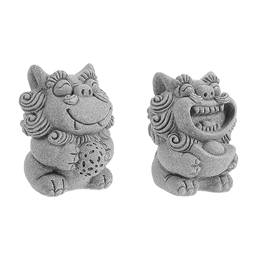 GOOHOCHY Paar Mini-löwenskulpturen Gartenornamente Tierfiguren-Set Löwenstatue Dekoration Für Den Schreibtisch Für Zuhause GOOHOCHY Paar Mini-löwenskulpturen Gartenornamente Tierfiguren-Set Löwenstatue Dekoration Für Den Schreibtisch Für Zuhause von GOOHOCHY