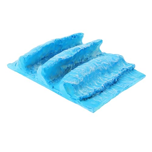 GOOHOCHY Resin Ozeanwellen Figur Realistische Sandtisch Landschaftsdekoration Detailreiche Wellen Szene für Architektonische Modelle und Mikro Landschaften Vielseitige Schreibtisch Deko von GOOHOCHY