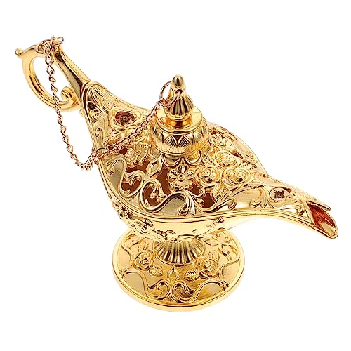 GOOHOCHY Retro Lampe Goldfarbene Wunscherfüllung Deko Für Schlafzimmer Orientalische Einrichtung Vintage Stil Fotorequisiten Geschenkideen von GOOHOCHY