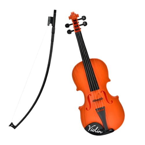 GOOHOCHY Simulierte Violine für Musikinstrument Nachbildung mit Saiten Lernspielzeug zur Musikalischen Früherziehung Leicht und Tragbar für Junge Mädchen und Anfänger von GOOHOCHY