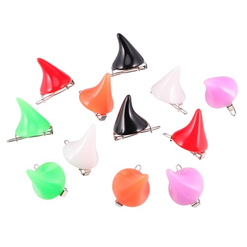 GOOHOCHY Teiliges Halloween Haarclip mit Teufelshörnern Mehrfarbiges Haaraccessoire für Kostümparty Cosplay und Fasching Einfach zu Tragen Vielseitiger Kopfschmuck für Damen und Mädchen von GOOHOCHY