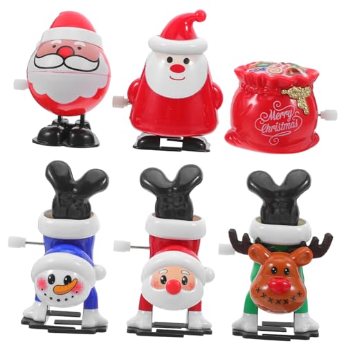 GOOHOCHY Weihnachtsklassiker Niedliche Aufziehspielzeuge Für Junge Mädchen Santa Claus Schneemann Und Rentier Lustige Partygeschenke Mitgebsel Füllung Für Weihnachtsstrümpfe Und GOOHOCHY Weihnachtsklassiker Niedliche Aufziehspielzeuge Für Junge Mädchen Santa Claus Schneemann Und Rentier Lustige Partygeschenke Mitgebsel Füllung Für Weihnachtsstrümpfe Und von GOOHOCHY