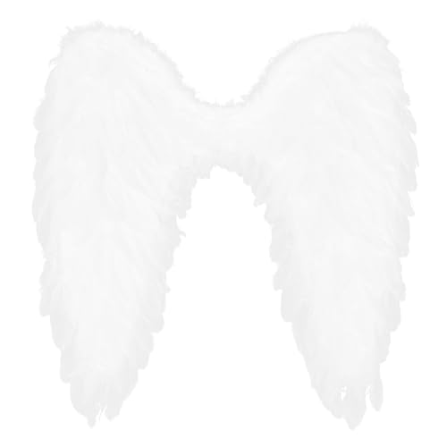 GOOHOCHY Weiße Engelsflügel aus Federn Dekorativer Cosplay Flügel mit Elastischem Riemen Festliche Show Dekoration für Erwachsene Geeignet für Weihnachten Halloween Karneval GOOHOCHY Weiße Engelsflügel aus Federn Dekorativer Cosplay Flügel mit Elastischem Riemen Festliche Show Dekoration für Erwachsene Geeignet für Weihnachten Halloween Karneval von GOOHOCHY
