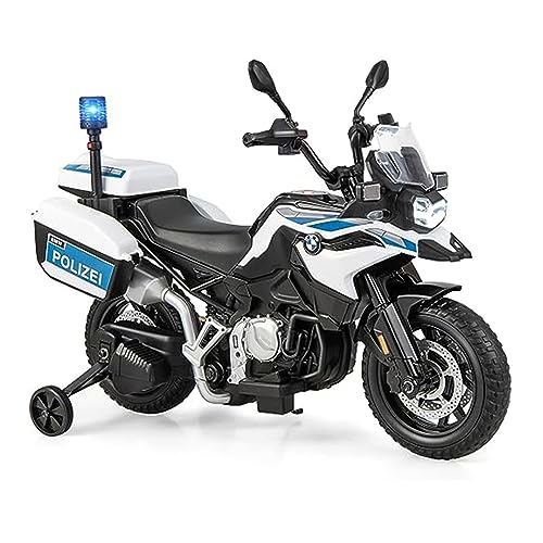 GOPLUS 12V Kinder Elektromotorrad, BMW Kindermotorrad mit LED-Scheinwerfer, Sirene Blinklicht, Musik, Hupe & 2 Abnehmbaren Stützrädern, Polizeimotorrad mit Sanftanlauffunktion für 3-7 Jahre GOPLUS 12V Kinder Elektromotorrad, BMW Kindermotorrad mit LED-Scheinwerfer, Sirene Blinklicht, Musik, Hupe & 2 Abnehmbaren Stützrädern, Polizeimotorrad mit Sanftanlauffunktion für 3-7 Jahre von GOPLUS