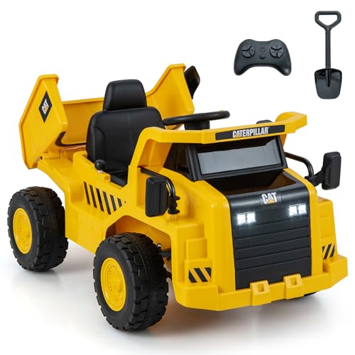 GOPLUS 12V Muldenkipper für Kinder, Caterpillar Elektroauto zum Draufsitzen, Elektro Kinderauto mit 2,4-G-Fernbedienung, Kippmulde, Megafon, Mediaplayer & Schaufel, für Kinder ab 3 Jahren GOPLUS 12V Muldenkipper für Kinder, Caterpillar Elektroauto zum Draufsitzen, Elektro Kinderauto mit 2,4-G-Fernbedienung, Kippmulde, Megafon, Mediaplayer & Schaufel, für Kinder ab 3 Jahren von GOPLUS