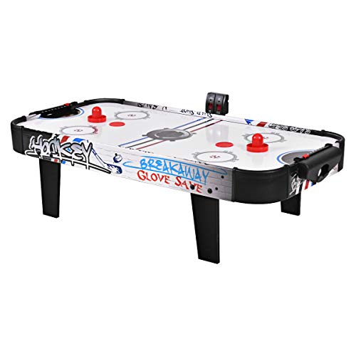 GOPLUS 42 Zoll Airhockeytisch mit Elektronischem Punktezähler & Motor, Lufthockey Tisch inkl. Pucks & Pushers & Tor, Spieltisch aus Holz, für Kinder & Erwachsene, für Zuhause Party GOPLUS 42 Zoll Airhockeytisch mit Elektronischem Punktezähler & Motor, Lufthockey Tisch inkl. Pucks & Pushers & Tor, Spieltisch aus Holz, für Kinder & Erwachsene, für Zuhause Party von GOPLUS