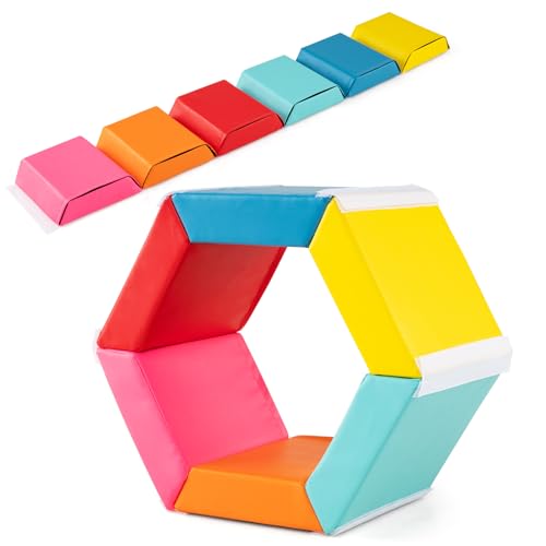 GOPLUS 6-teiliges Schaumstoff Bausteine, Softbausteine Kinder mit abnehmbaren Bezügen, Klettverschlüssen, Kletterblöcke für Spielzimmer, Kinderzimmer, Mehrfarbig GOPLUS 6-teiliges Schaumstoff Bausteine, Softbausteine Kinder mit abnehmbaren Bezügen, Klettverschlüssen, Kletterblöcke für Spielzimmer, Kinderzimmer, Mehrfarbig von GOPLUS