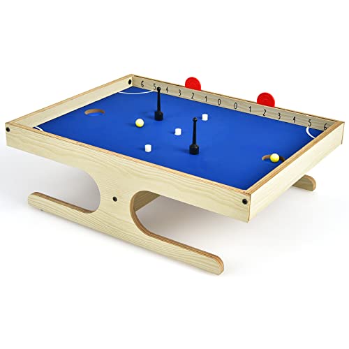 GOPLUS Brettspiel für 2 Personen, Magnetischer Mini-Spieltisch mit 2 Griffe, 2 Bälle & Manuellen Scorer, Geschicklichkeitsspiel für Kinder, Erwachsene, Familie & Party, 45 x 33,5 x 14 cm GOPLUS Brettspiel für 2 Personen, Magnetischer Mini-Spieltisch mit 2 Griffe, 2 Bälle & Manuellen Scorer, Geschicklichkeitsspiel für Kinder, Erwachsene, Familie & Party, 45 x 33,5 x 14 cm von GOPLUS