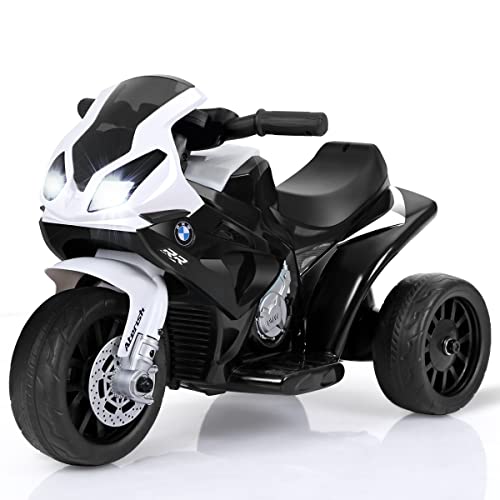 GOPLUS Elektro Kindermotorrad, Elektrofahrzeuge mit 2 Stützrädern, Elektromotorrad mit Musik & Lichter, bis 3km/h, bis 20 kg belastbar, für Kinder 18-36 Monaten, für Innen & Draußen (Schwarz) GOPLUS Elektro Kindermotorrad, Elektrofahrzeuge mit 2 Stützrädern, Elektromotorrad mit Musik & Lichter, bis 3km/h, bis 20 kg belastbar, für Kinder 18-36 Monaten, für Innen & Draußen (Schwarz) von GOPLUS